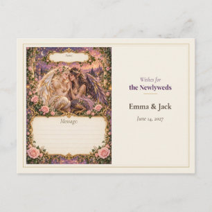 Carte Postale Vœux du livre d'or de mariage Harpie