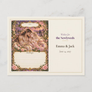 Carte Postale Vœux du livre d'or de mariage Naga