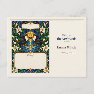 Carte Postale Vœux du livre d'or de mariage Toucan