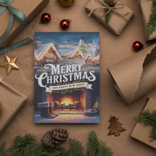 Carte Postale Voeux pétillants pour Joyeux Noël