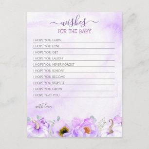 Carte Postale Voeux Pour Le Baby shower Filles Citrouilles Bébé