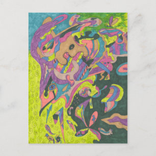 Carte Postale Voici, Abstrait original