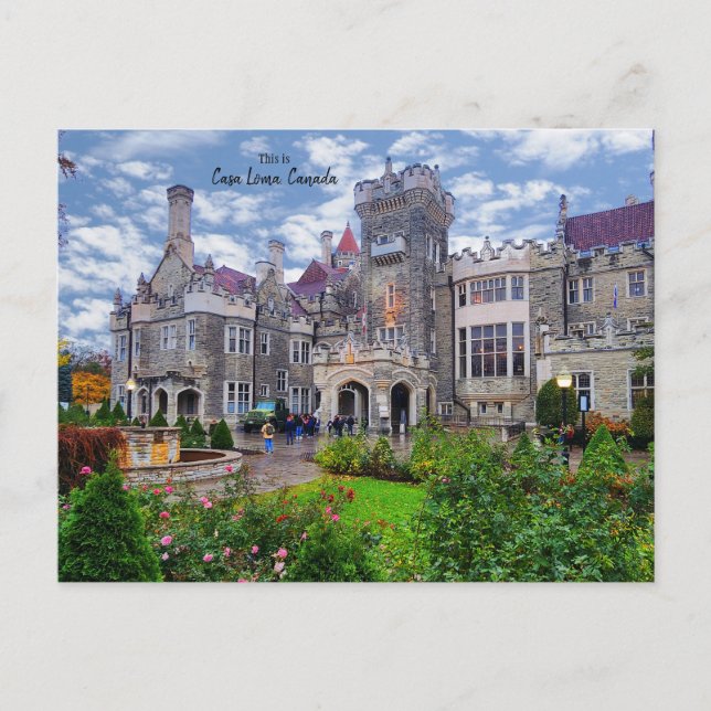 Carte Postale Voici Casa Loma, Toronto, Canada (Devant)