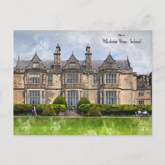 Carte Postale Voici Muckross House - Killarney - Irlande (Devant)
