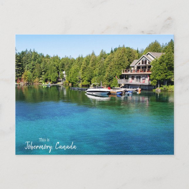 Carte Postale Voici Tobermory, Canada (Devant)