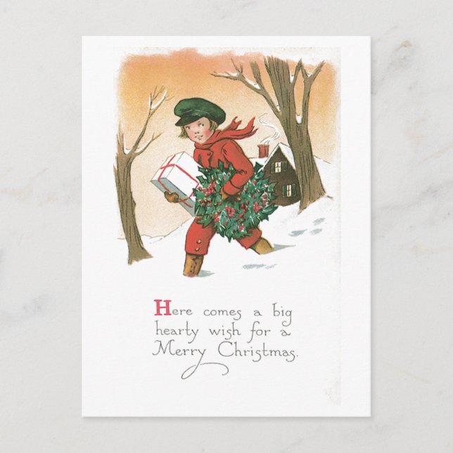 Carte Postale Voici un voeu de coeur (Devant)