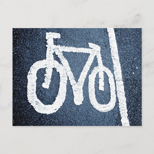 Carte Postale Voie cyclable (Devant)