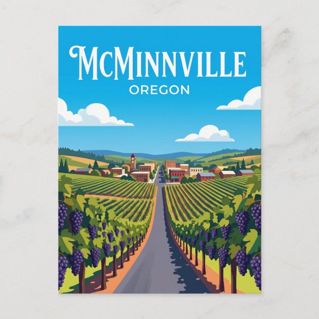 Carte Postale Voie de la vallée de Willamette USA (Devant)