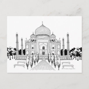 Carte Postale Voie de Taj Mahal