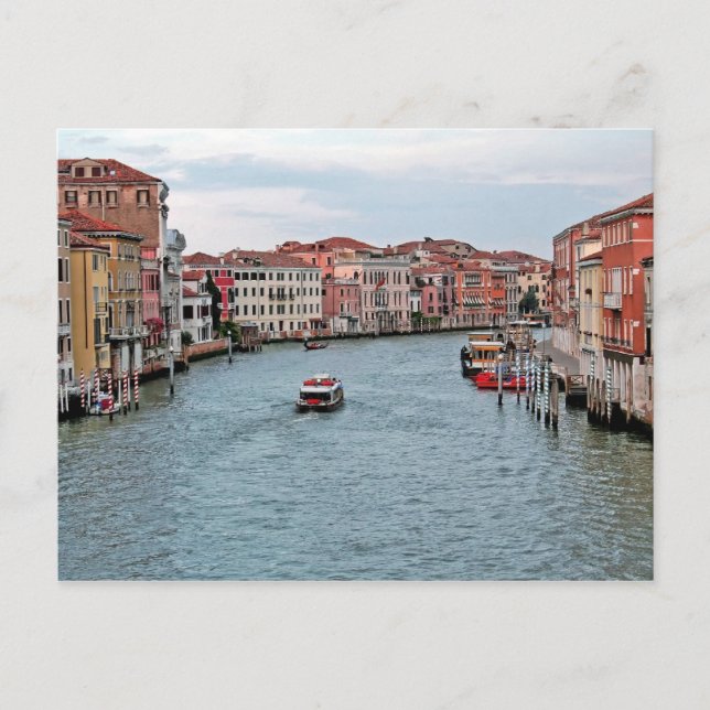 Carte Postale Voie navigable de Venise (Devant)
