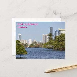 Carte Postale Voie navigable Floride jusqu'aux bâtiments Fort La