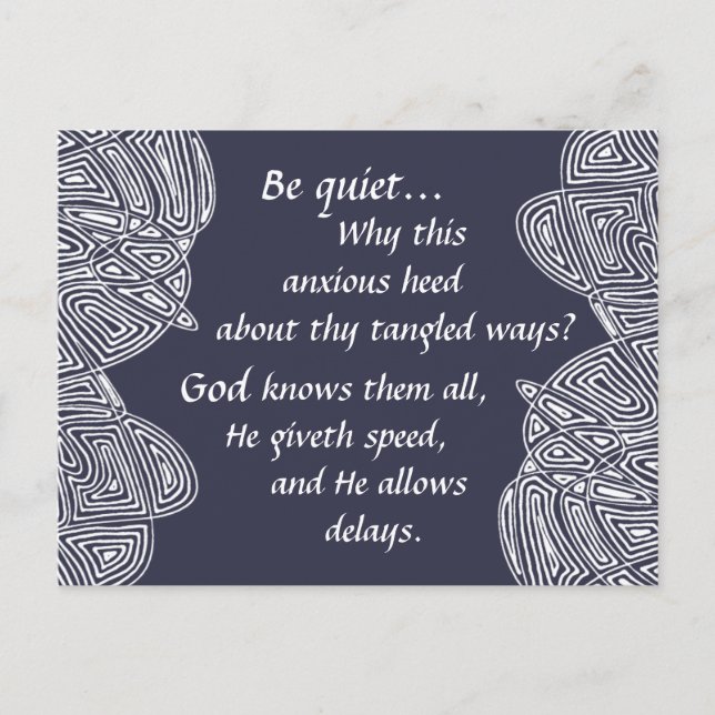 Carte Postale Voies à carreaux (Devant)