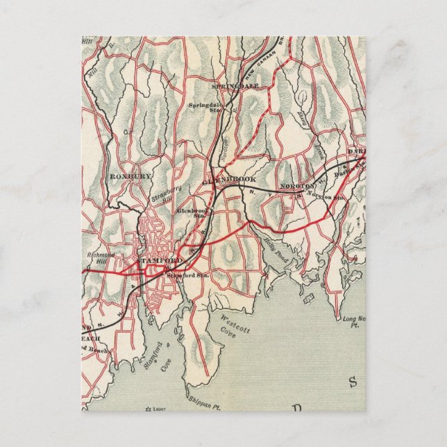 Carte Postale Voies cyclables à New York et Conneticut 8 (Devant)