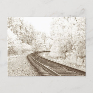 Carte Postale Voies ferroviaires infrarouges