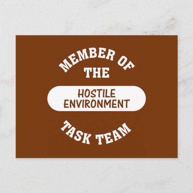 Carte Postale Voilà ce que j'appelle un environnement de travail (Devant)