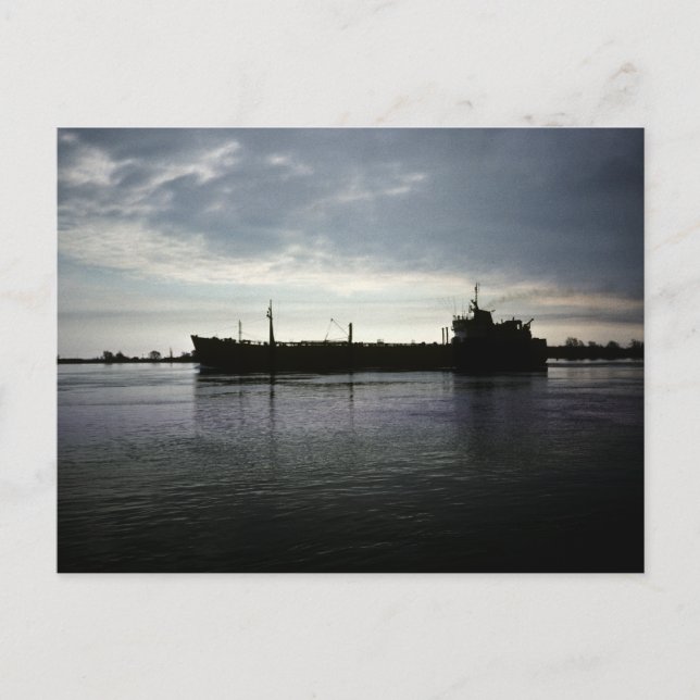 Carte Postale Voile dans la nuit (Devant)