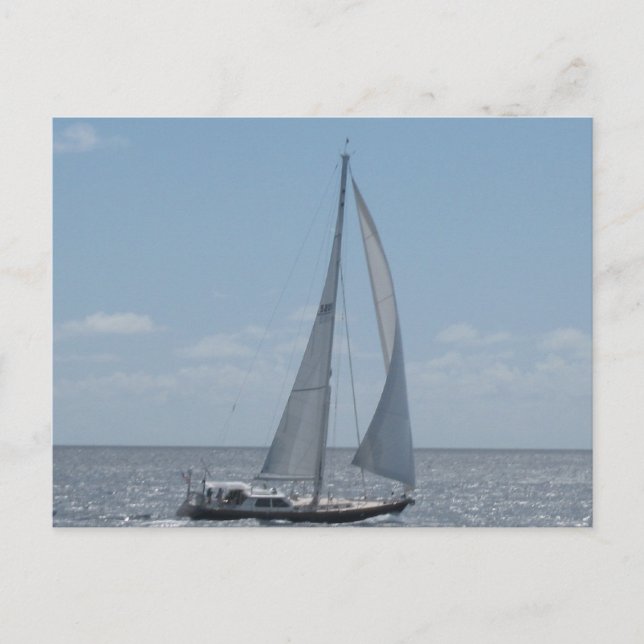 Carte Postale Voile dans les Caraïbes (Devant)