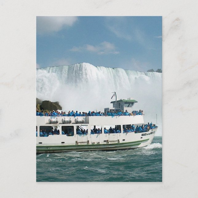 Carte Postale Voile de bateau de Nigara Falls Toronto CNTower CN (Devant)