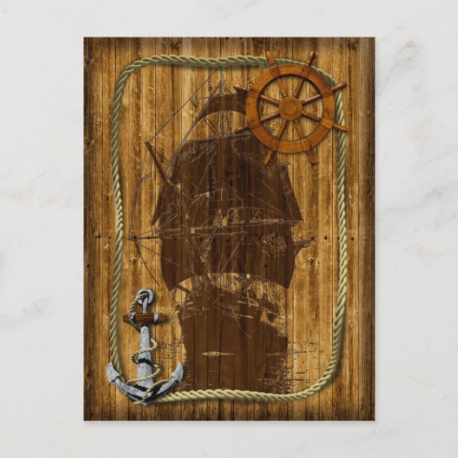 Carte Postale Voile du Vieux-Monde (Devant)