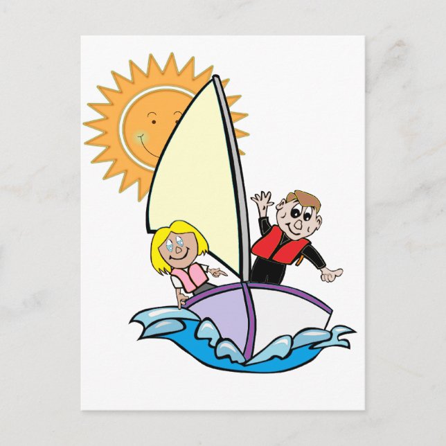 Carte Postale Voile ensoleillée (Devant)