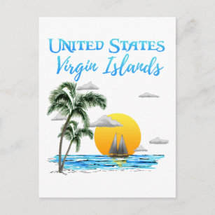 Carte Postale Voile Iles Vierges Américaines