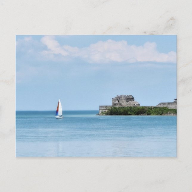 Carte Postale Voile par Old Fort Niagara Photo (Devant)