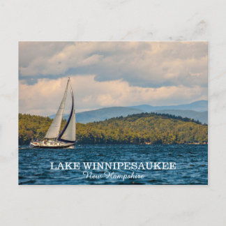 Carte Postale Voile Sur Le Lac Winnipesaukee Dans Le New Hampshi