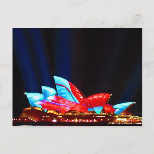 Carte Postale voiles de sydney vivid (Devant)