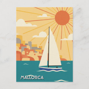 Carte Postale Voilier à Majorque Espagne Voyage