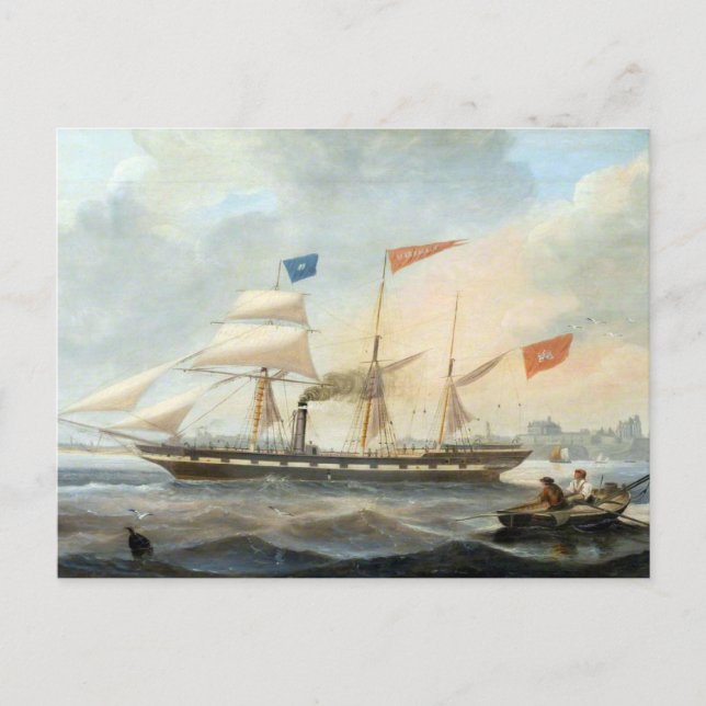 Carte Postale Voilier Clipper the Marshall 1847 (Devant)