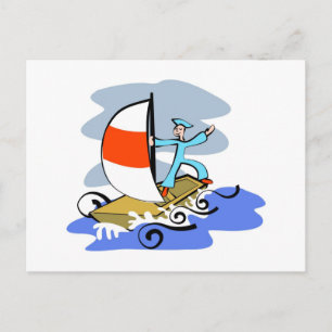 Carte Postale Voilier de confiance