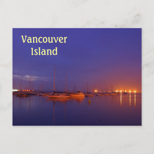 Carte Postale Voiliers de l'île de Vancouver dans la marina au c