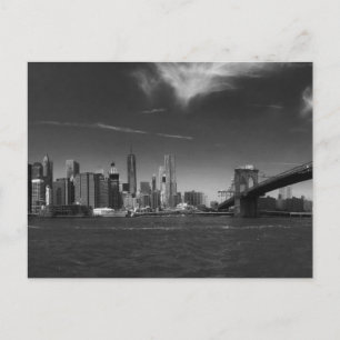 Carte Postale voir 2 produits Panoramic Black White Brooklyn