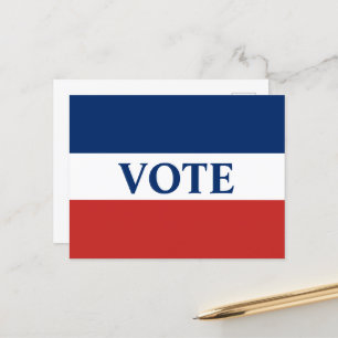 Carte Postale VOIR Blancs rouges et Bleus