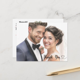 Carte Postale Voir Dos - Mariage