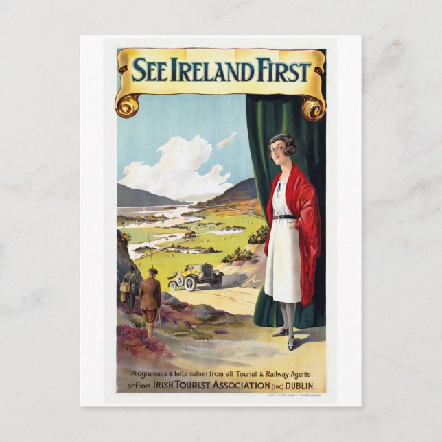 Carte Postale Voir Irlande Premier Vintage voyage ferroviaire (Devant)