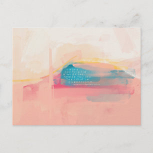 Carte postale "Voir la lumière en tout"