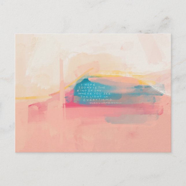 Carte postale "Voir la lumière en tout" (Devant)