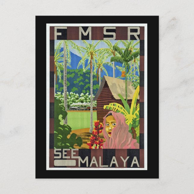 Carte Postale Voir Malaya (Devant)