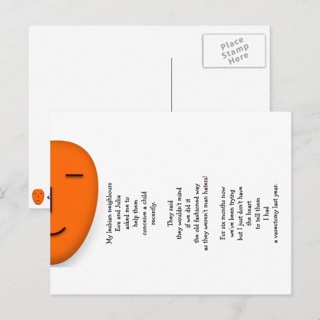 Carte Postale Voisins lesbiennes drôles hilarantes blague humour (Devant / Derrière)