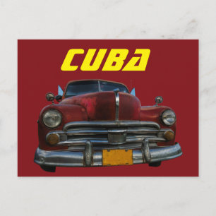 Carte Postale Voiture américaine classique en Vinales, Cuba