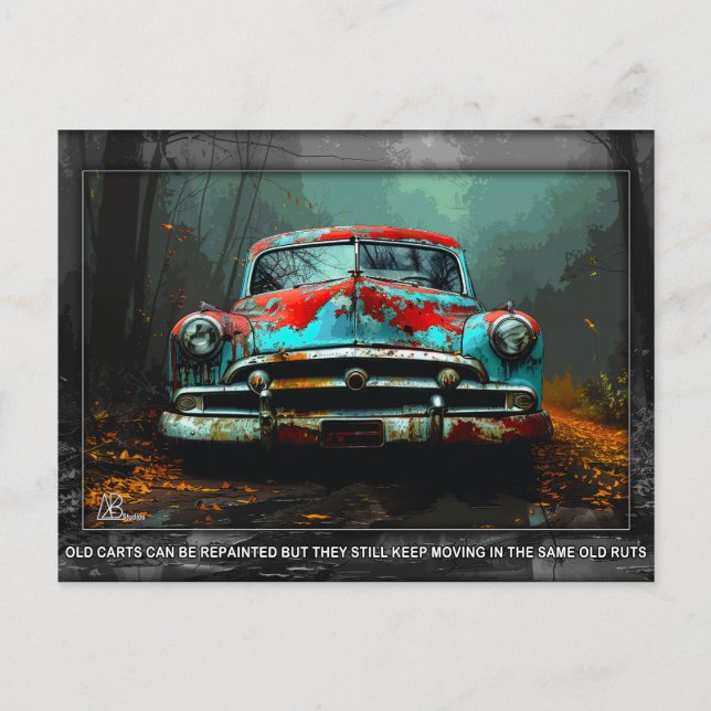 Carte postale Voiture ancienne (Devant)