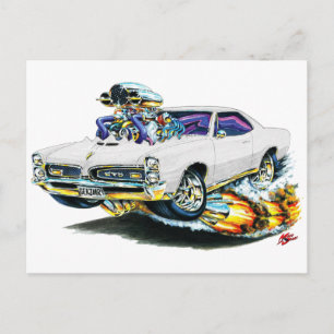 Carte Postale Voiture blanche GTO 1966-67