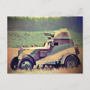 Carte Postale Voiture blindé Ursus wz 34