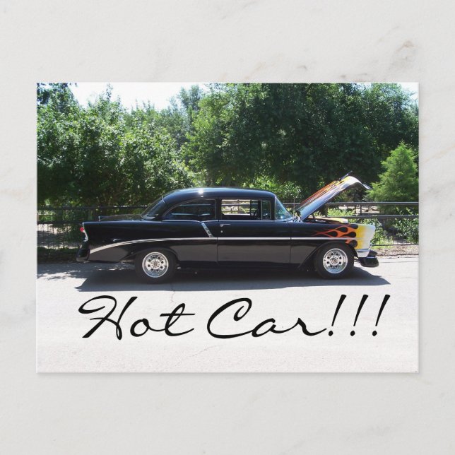 Carte Postale Voiture chaude (Devant)