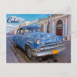 Carte Postale Voiture classique américaine en Cienfuegos, Cuba c