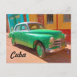 Carte Postale Voiture classique américaine en La Havane, Cuba ca