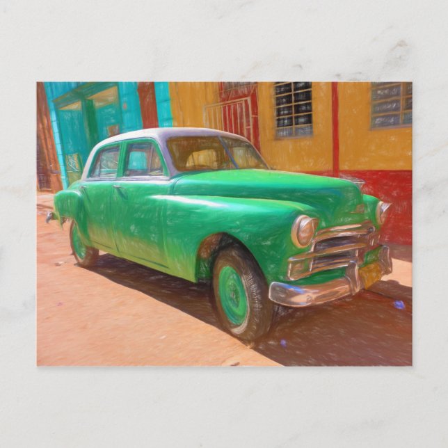 Carte Postale Voiture classique américaine en La Havane, Cuba ca (Devant)