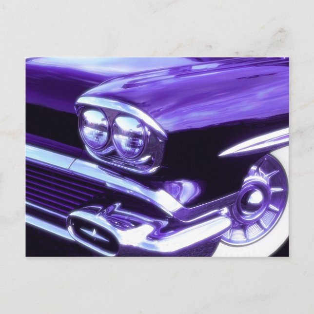 Carte Postale Voiture classique : Chevrolet 1958 (Devant)