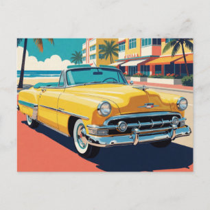 Carte Postale Voiture Classique Sunshine Floride